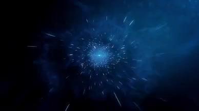 大气银河星空例子特效场景logo演绎片头视频的预览图